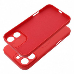 Apple iPhone 16 Pro Max Case Silicone Mag Cover MagSAFE  Red