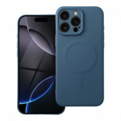 Apple iPhone 16 Pro Max Case Silicone Mag Cover MagSAFE  Blue
