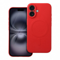 Apple iPhone 16 Case Silicone Mag Cover MagSAFE  Red