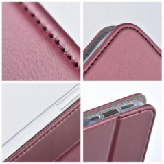 Samsung Galaxy S24 FE Wallet Cases Smart Magneto book Burgundy