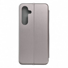 Samsung Galaxy S24 FE Wallet Cases Book Elegance Elegant  Grey