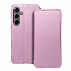 Samsung Galaxy S24 FE Wallet Cases Dual Pocket book Light pink