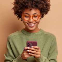 Samsung Galaxy S24 FE Case Roar Luna Monochrome, Stylish, An aesthetic accessory  Red