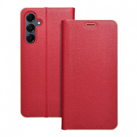 Samsung Galaxy A16 Wallet Cases LUNA Book Gold Elegant  Red