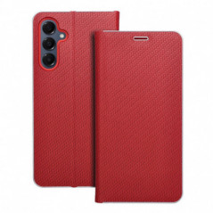 Samsung Galaxy A16 Wallet Cases LUNA Book Carbon Carbon Fibre, Elegant  Red