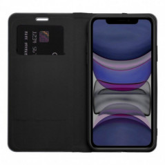 Apple iPhone 16 Wallet Cases LUNA Book Carbon Carbon Fibre, Elegant  Black