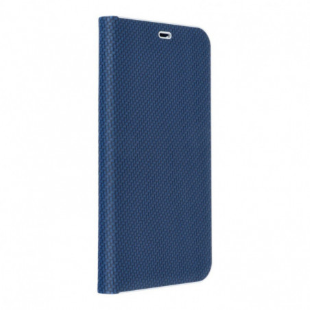 Apple iPhone 16 Wallet Cases LUNA Book Carbon Carbon Fibre, Elegant  Blue