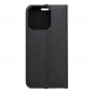 Apple iPhone 16 Pro Wallet Cases LUNA Book Carbon Carbon Fibre, Elegant  Black