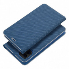 Apple iPhone 16 Pro Wallet Cases LUNA Book Carbon Carbon Fibre, Elegant  Blue