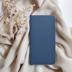 Apple iPhone 16 Plus Wallet Cases LUNA Book Carbon Carbon Fibre, Elegant  Blue