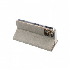 Apple iPhone 16 Plus Wallet Cases LUNA Book Gold Elegant  Silver