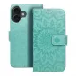 Apple iPhone 16 Wallet Cases MEZZO Book Mandala  Green