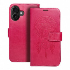 Apple iPhone 16 Wallet Cases MEZZO Book Dreamcatcher  Magenta