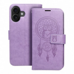 Apple iPhone 16 Wallet Cases MEZZO Book Dreamcatcher  Purple