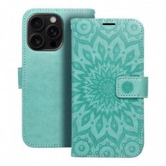 Apple iPhone 16 Pro Wallet Cases MEZZO Book Mandala  Green