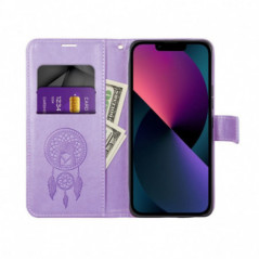 Apple iPhone 16 Pro Wallet Cases MEZZO Book Dreamcatcher  Purple