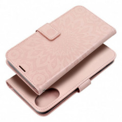 Apple iPhone 16 Plus Wallet Cases MEZZO Book Mandala  Rose gold