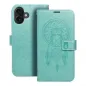 Apple iPhone 16 Plus Wallet Cases MEZZO Book Dreamcatcher  Green