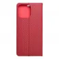 Apple iPhone 16 Pro Max Wallet Cases LUNA Book Carbon Carbon Fibre, Elegant  Red
