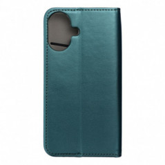 Apple iPhone 16 Wallet Cases Smart Magneto book Dark green