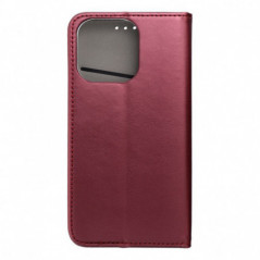 Apple iPhone 16 Pro Wallet Cases Smart Magneto book Burgundy