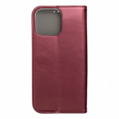 Apple iPhone 16 Pro Max Wallet Cases Smart Magneto book Burgundy