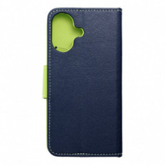Apple iPhone 16 Wallet case Fancy Book Navy / Lime