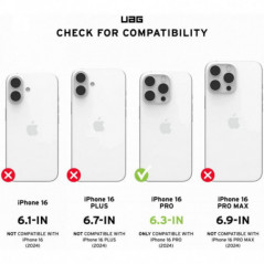 Apple iPhone 16 Pro Case Urban Armor Gear Pathfinder Premium case  MagSAFE  Silver