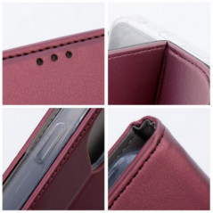 Samsung Galaxy S25 Plus Wallet Cases Smart Magneto book Burgundy