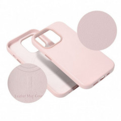 Apple iPhone 16 Plus Case Leather Mag Cover Elegant  MagSAFE  Sand pink