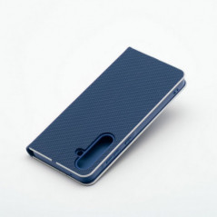 Samsung Galaxy S25 Plus Wallet Cases LUNA Book Carbon Carbon Fibre, Elegant  Blue