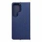 Samsung Galaxy S25 Ultra Wallet Cases LUNA Book Carbon Carbon Fibre, Elegant  Blue