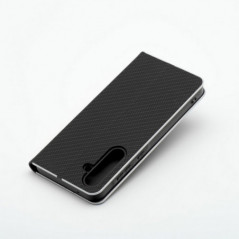 Samsung Galaxy A36 Wallet Cases LUNA Book Carbon Carbon Fibre, Elegant  Black