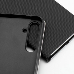 XIAOMI Redmi 14C Wallet Cases LUNA Book Carbon Carbon Fibre, Elegant  Black