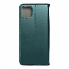 Samsung Galaxy A12 Wallet Cases Smart Magneto book Dark green