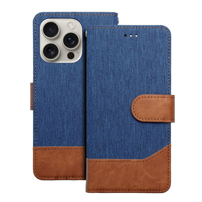Apple iPhone 16 Wallet Cases JEANS Elegant Blue Apple iPhone 16 Wallet Cases JEANS Elegant Blue