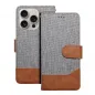 Apple iPhone 16 Wallet Cases JEANS Elegant  Grey Apple iPhone 16 Wallet Cases JEANS Elegant  Grey