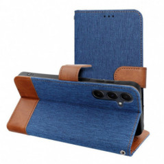 Samsung Galaxy S24 FE Wallet Cases JEANS Elegant  Blue