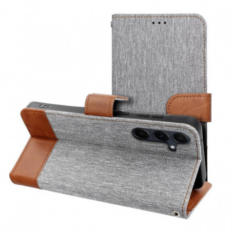 XIAOMI Redmi Note 14 4G Wallet Cases JEANS Elegant  Grey