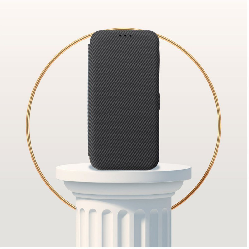 Samsung Galaxy S24 ULTRA Wallet Cases FOLIO Side Magnet Elegant, Carbon pattern Grey Samsung Galaxy S24 ULTRA Wallet Cases FOLIO Side Magnet Elegant, Carbon pattern Grey