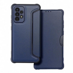 Samsung Galaxy A53 5G Wallet Cases Razor Book Carbon Fibre, Carbon pattern  Blue