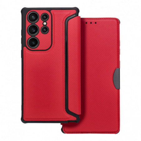 Samsung Galaxy S23 Ultra 5G Wallet Cases Razor Book Carbon Fibre, Carbon pattern
