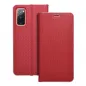 Samsung Galaxy S20 FE 5G Wallet Cases LUNA Book Carbon Carbon Fibre, Elegant  Red