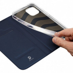 Apple iPhone 15 Plus Case Dux Ducis Leather Blue