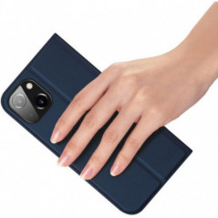 Apple iPhone 15 Plus Case Dux Ducis Leather Blue