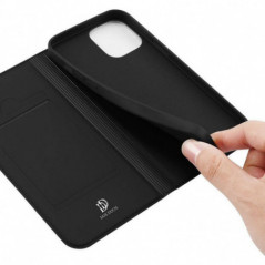 Apple iPhone 13 Pro Case Dux Ducis Leather Black