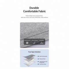 Dux Ducis bag LBTC for laptop 14-15,4in Horizontal Handbag light grey