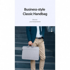 Dux Ducis bag LBTC for laptop 15.5-16in Horizontal Handbag light grey