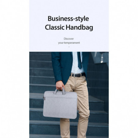 Dux Ducis bag LBTC for laptop 15.5-16in Horizontal Handbag light grey