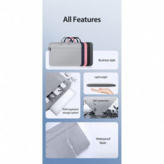 Dux Ducis bag LBTC for laptop 15.5-16in Horizontal Handbag light grey